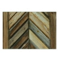 thumbnail image 3 of Rustic Cutting Board, Wooden Fence Vintage and Grunge Gardening Themed Natural Rural Pastoral Print, Decorative Tempered Glass Cutting and Serving Board, Small Size, Brown, by Ambesonne, 3 of 5