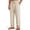 Light Khaki, variant on DOCVIT Mens Pants Casual Pants Side Pockets Loose Fit with Elastic Waist Drawstring
