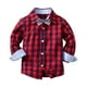 thumbnail image 1 of Blusas Holgada Gibobby Niños pequeños Manga larga Rojo invierno otoño pajarita 2-3 Años, 1 of 5