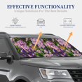 thumbnail image 4 of Salouo butterflies and Gardens Pattern Car Windshield Sun Shade Foldable | Front Windshield Shade for Sun, Heat and UV Rays | Interior Sun Protection-Large, 4 of 6