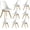 white, variant on JMGJOY 4-Piece Mid Century Modern Dining Chair Set, PU Leather Seat & Wood Legs, for Kitchen Dining Room Living Room, White