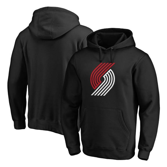 Men's Black Portland Trail Blazers Primary Logo Pullover Hoodie