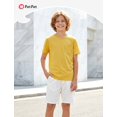 thumbnail image 5 of PatPat Boy T Shirts Kids Short Sleeve Solid Crew Neck Tee Tops 5-6Y, 5 of 7