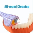 thumbnail image 2 of ORUYROP 2Pcs Three-Sided Soft Hair Tooth Toothbrush, Travel Toothbrush for Complete Teeth & Gum-Care 3 Sided Autism Toothbrushes All-Round Clean & No Dead Ends Dental Care for Adults & Childr, 2 of 6