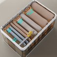 thumbnail image 3 of EIMELI Clothes Storage Box Dustproof 7 Grids Modern Trousers Sweater Clothing Divider Box, 3 of 5