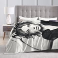 thumbnail image 7 of Blanket Millie Bobby Brown Soft and Comfortable Warm Fleece Throw Blankets Yoga Blankets Beach Blanket Picnic Blankets Gift for Dorm Room Office Decor Sofa Bed Camping Travel All Season40"x30", 7 of 7