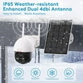 thumbnail image 6 of DEKCO Rotating Outdoor Solar Dome Home Security Camera with Motion Alarm, 6 of 8