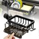 thumbnail image 2 of Organizador para grifo de fregadero de cocina, soporte para esponja sobre el grifo, organizador para fregadero de cocina, estante organizador multifunción para tubería de agua redonda de, 2 of 8