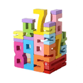 thumbnail image 1 of Juguete Didáctico De Números Y Letras De Madera Malubero COLORES, 1 of 5