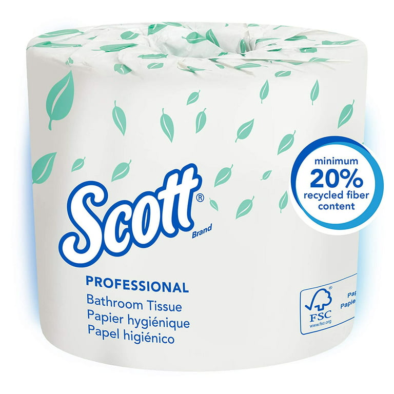 Scott Essential Professional Bulk Toilet Paper for Business, 80 Rolls / Case