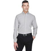 A Product of UltraClub Mens Classic Wrinkle-Resistant Long-Sleeve Oxford -Bulk Charcoal