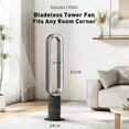 thumbnail image 4 of Xcity H601 43-Inch Bladeless Oscillating Tower Fan, 10 Speeds 800L/s High Airflow, 80° Wide Oscillation, 9H Timer Quiet Tower Fan with Remote Touch Control for Bedroom Living Room,Grey, 4 of 6