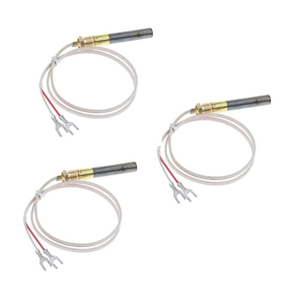 3x 2 ft Gas Fireplace Thermopile Thermogenerator Natural