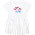 thumbnail image 3 of Inktastic 4th of July American Cutie Red and Blue Stars and Hearts Girls Baby Dress, 3 of 5
