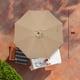 thumbnail image 5 of Sombrilla para patio exterior HealSmart de 9 pies con inclinación y manivela, color canela, 5 of 7