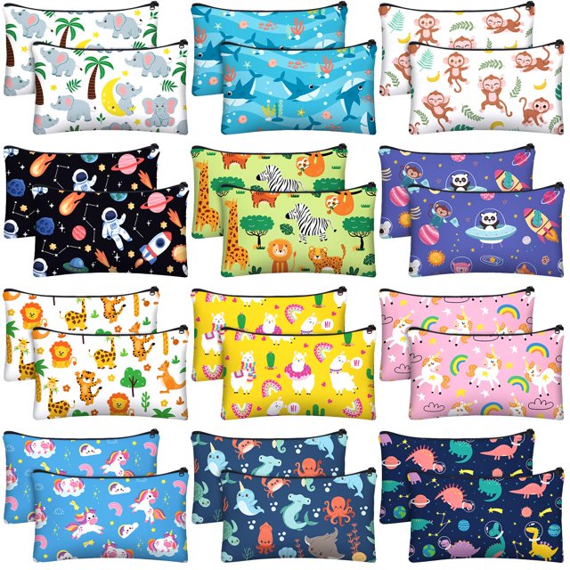 Estuche para lápices Affrolling Cartoon Animal Multicolor x36