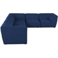 thumbnail image 5 of Meridian Furniture Miramar Navy Durable Linen Textured Modular Sectional, 5 of 8