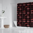 thumbnail image 2 of Red Controllers Games Icons Black Pattern Shower Curtain 72"x72" ,Bathroom Decorative Shower Curtains Set with 12 Hooks,Modern Waterproof Washable Shower Curtain, 2 of 6