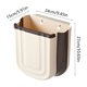 thumbnail image 3 of Wall Mounted Household Foldable Trash Can Kitchen Folding Trash Can Hanging Plastic Telescopic Storage Bin, 3 of 6