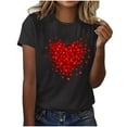 thumbnail image 4 of Edvintorg Valentine's Day Plus Size Tops for Women Summer Casual Pullover Basic Tee Crewneck Short Sleeve Tshirts Shirts for Women, 4 of 5