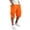 Orange, variant on XDZJLR Big And Tall Cargo Shorts For Men Casual Shorts With Pockets And Drawstring Solid Color Versatile Hiking Shorts Orange M