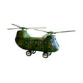 thumbnail image 2 of Chinook Helicopter Collectible Wind-up Tin Toy - 11" - Green, 2 of 2