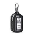 thumbnail image 4 of Bolso para llaves con cremallera y control remoto de coche de doble capa para hombre y mujer con ventana de espejo, bolso universal para llaves de coche, 4 of 5