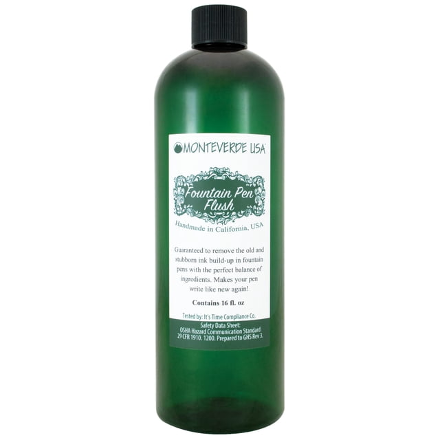 MONTEVERDE USA Flush 16 fl. onz. Limpiador de pluma estilográfica de botella