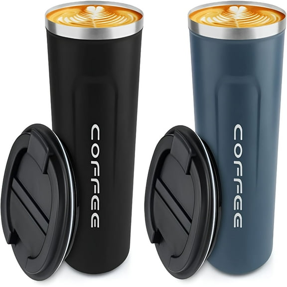 ACDANC 12 oz Stainless Steel Vacuum Insulated Tumbler - Coffee Travel Mug Spill Proof with Lid - Thermos Cup for Keep Hot/Ice Coffee,Tea and Beer