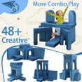 thumbnail image 6 of Couch Play Modular Kids Play Couch Child Convertible Building Fort Sofa and Cushion Toddler DIY Floor Sofa for Sleeping Playroom Bedroom, 6 of 7