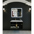 thumbnail image 5 of Solaria 36" Wall Mounted Blue Vanity Set in White Left Porcelain Top - in Gold, 5 of 10