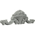 thumbnail image 2 of Ekena Millwork 40 1/2"W x 12 1/4"H x 2 3/4"P Flower Basket Center with Scrolls Onlay, 2 of 6