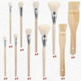 thumbnail image 2 of 10Pcs Paint Brushes Sizes Goat Hair Paint Brushes for Painting Walls Soft Fur Gilding Brush for Painting, 2 of 6