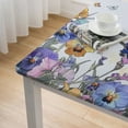 thumbnail image 5 of Awypu Flowers Butterflies Outdoor Fitted Tablecloth, Square Table Cover 100% Polyester Fiber 46*46, 5 of 8
