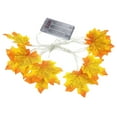 thumbnail image 3 of Xihbxyly Luces de Hoja de Arce para Acción de Gracias, Cadena a Pilas, Modo Intermitente y Estable, Decoración de Jardín Exterior, Ideal para Bodas y Fiestas, 3 M de Largo, 20 Led, 3 of 5