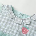 thumbnail image 5 of TOOYOU Baby Girl Bodysuits Cheap Toddler Girl Onesies Clothes Strawberry Printing Ruffles Sleeveless Lace Jumpsuit Set Cozy Baby Girl Romper Green Size 0-3 Months, 5 of 9
