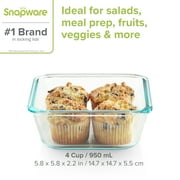 Snapware Total Solution Glass 4-Cup Square with Lid, A Practical Choice for Dry Goods and Bulk Ingredients