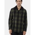 thumbnail image 4 of Burnside Men's Hooded Flannel Shirt with Long Sleeves, Sizes S-2XL, 4 of 5