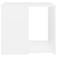 thumbnail image 2 of vidaXL Side Table White 50x50x45 cm Engineered Wood, 2 of 4