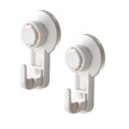 thumbnail image 1 of 2Pcs Suction Cup Hooks Punch-Free Hook Wall-Mounted Hook Multifunctional Pothook Clothes Hanger White, 1 of 8