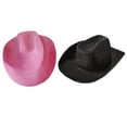 thumbnail image 6 of UNTERING Cowboy Hat Vintage Hat Women Men Felt Ladies Hats Party Solid Color Top Bonnet Men's Cosplay Hat, 6 of 7