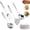 4PCS, variant on Titanium Spatula, Upgrade Kitchen Utensils Set, Cookware Kitchen Essentials Cooking Utensils Accessories, Spatula, Skimmer Dipper Turner, Titanium Cutlery Set