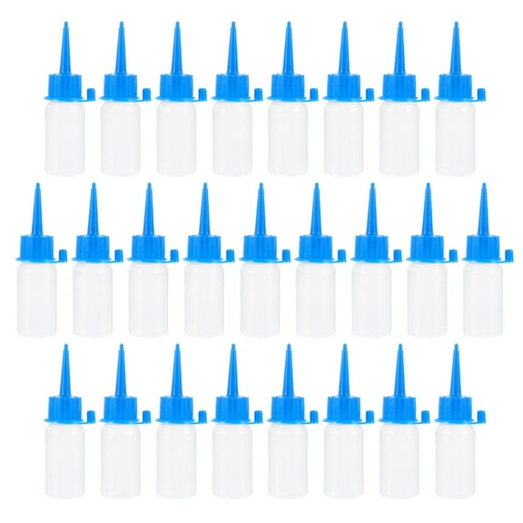 WRISTBIQUE Applicator Bottles With Tips Blue 25Pcs 4.3X1.1X1.1In