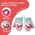 thumbnail image 3 of Toddler Kids Mittens with String， Winter Warm Stretch Full Finger Gloves, 3 of 5