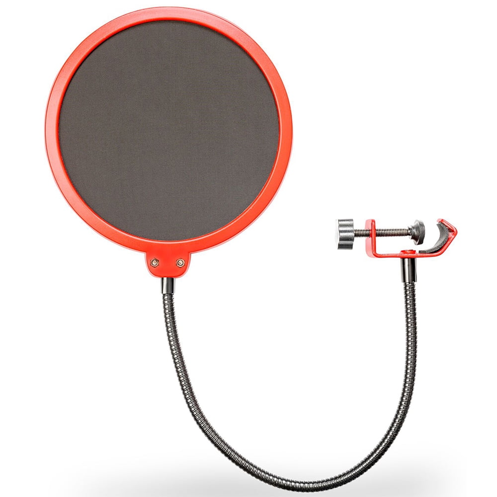 Audio-Technica Side Address Cardioid Condenser Studio Microphone AT2020 Bundle with 2 YR CPS Extended Warranty, Metal Shock Mount, Pop Filter, Suspension Boom Arm Stand and 25ft XLR Cable