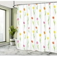 thumbnail image 4 of Ambesonne Colorful Shower Curtain, Country Tulips, 69"Wx84"L, Multicolor, 4 of 4