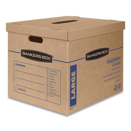 UPC: 0043859696260 | Bankers Smooth Move Classic Moving and Storage Boxes – Large  Brown Kraft/Blue (5/Carton) 7718201
