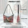 thumbnail image 7 of Kuiaobaty Hummingbird Print Underarm Shoulder Bag for Women, Hibiscus Print Small Leather Hobo Tote Purse with Smooth Zipper, Vintage Lightweight Shoulder Purse for Travel & Work, Blue, 7 of 7