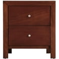 thumbnail image 4 of Glory Furniture Burlington 2 Drawer Nightstand in Cherry, 4 of 8