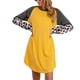 thumbnail image 2 of Vestido corto NikouMX Cuello redondo Estampado de leopardo S M L XL XXL, 2 of 7